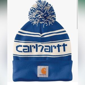 Carhatt knit Pom Pom stocking cap.